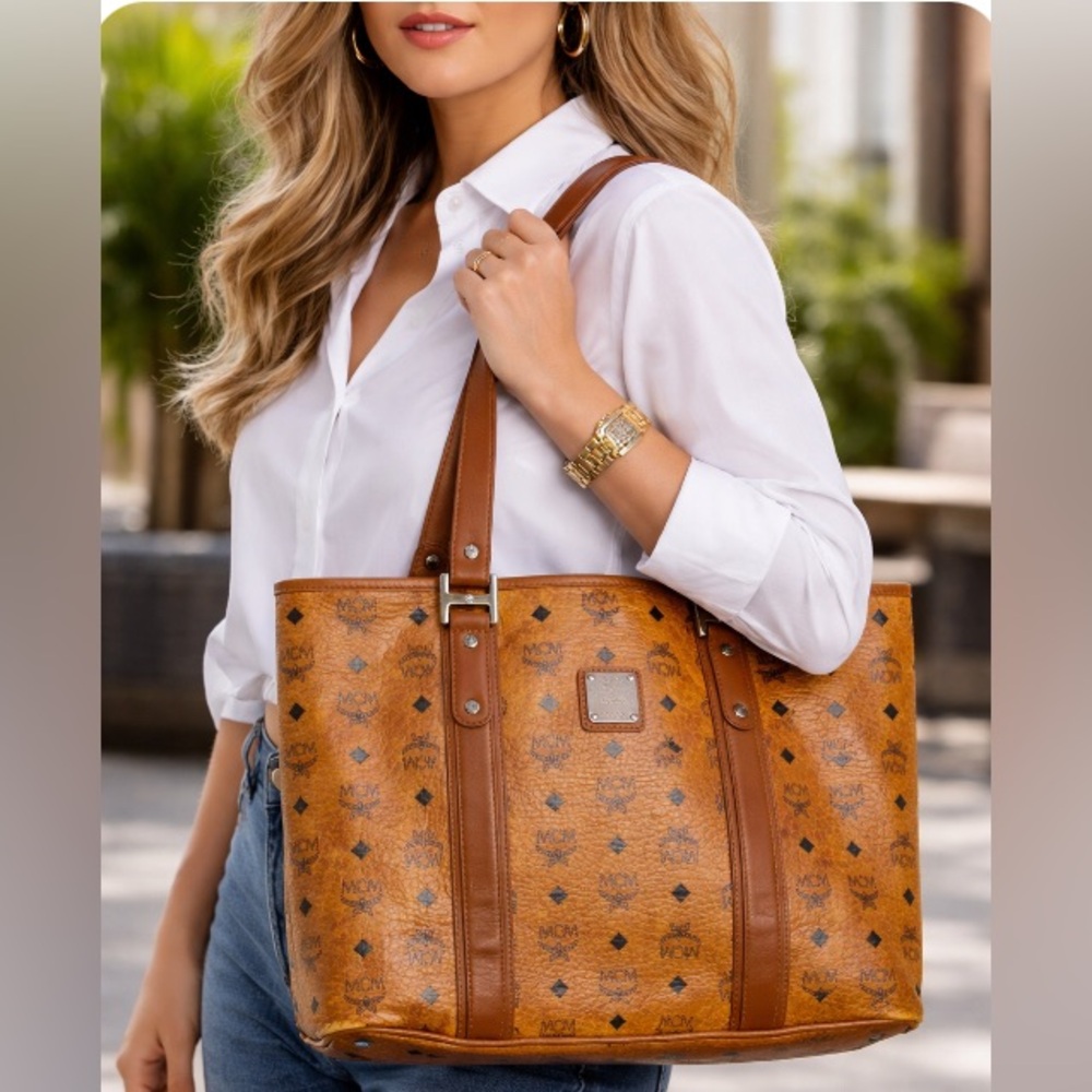 MCM Tan Shoulder Bag